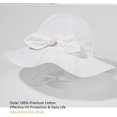 thumbnail image 4 of Baby Girl Sun Hat Summer Foldable Beach Hats with UPF50+ Sun Protection Wide Brim Toddler Bucket Hat Cap, 4 of 5