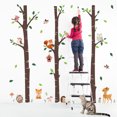 thumbnail image 3 of Pegatinas decorativas para ventana con animales del bosque, vinilo ecológico despegable y adherible para la decoración de habitaciones de niños, calcomanías de arte de pared con árboles grandes y, 3 of 6