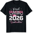 thumbnail image 2 of 100% Cotton Proud Grandma Of A Class Of 2026 Graduation T-Shirt, 2 of 5