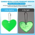 thumbnail image 4 of Uxcell Reflective Keychain Tag Reflective Pendant Reflector Key Ring Safety Reflector Green, 4 of 7