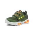 thumbnail image 4 of Tenis Charly Para Niño Ajuste Contactel Suela Eva Antiderrpante Con Luces Led Olivo/Naranja verde oscuro 19.5, 4 of 6