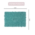 thumbnail image 2 of Home Weavers Modesto Collection 100% Cotton Tufted Bath Rugs, Extra Soft and Absorbent Bath Rugs, Non-Slip Bath Mats, Machine Washable, Bathroom Bath Mats for Floor, 17"x24" Rectangle, Turquoise, 2 of 7