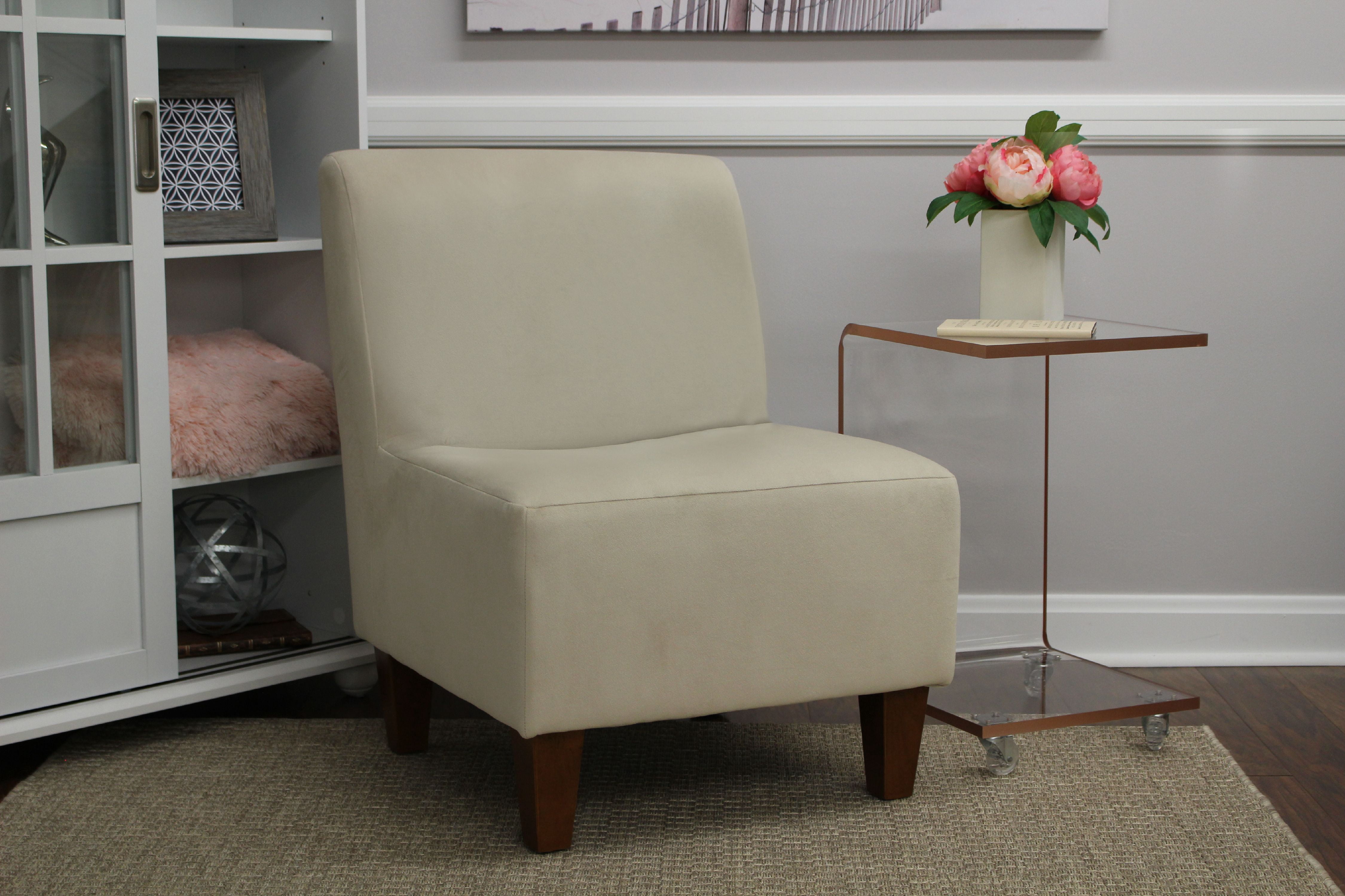 Mainstays Amanda Armless Accent Chair, Multiple Colors