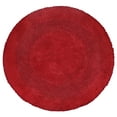 thumbnail image 2 of Home Weavers Radiant Collection Bathroom Rug 100% Cotton Tufted Round Shape Bathroom Rug, Soft & Absorbent Bath Rugs, Non-Slip Bath Rug, Machine Wash Dry Bath Mats - 30" Round, Red, 2 of 9