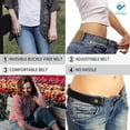thumbnail image 6 of Deago Buckle Free Elastic Stretch Belts for Women or Men Buckle-less Comfortable Invisible Belts for Jeans Pants (Coffee), 6 of 8