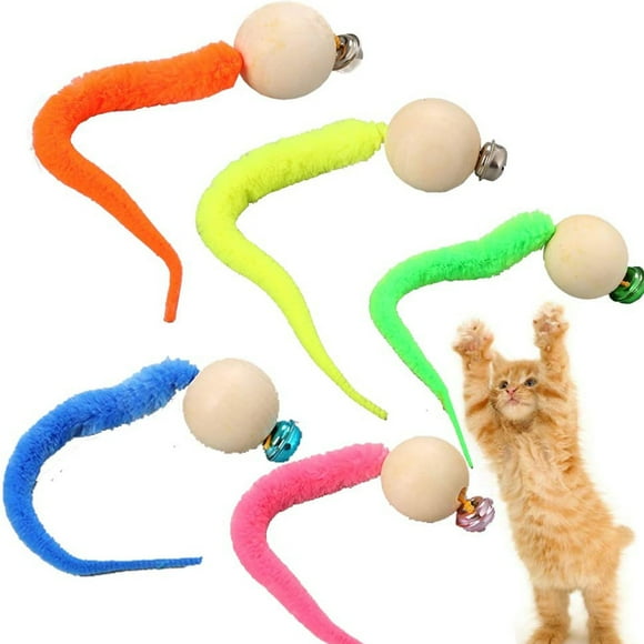 Interactive Cat Worm Ball, 5pcs Relieve Boredom Kitty Worm Ball for Indoor