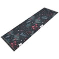 thumbnail image 2 of Christmas Leaves Runner Rug Non-Slip Area Rugs Linen Washable Non Shedding for Kitchen Bedroom Carpet, 2 of 8