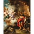 thumbnail image 2 of Giovanni Battista Pittoni 20x24 Gold Ornate Framed and Double Matted Museum Art Print Titled - Venus in the Forge of Vulcan, 2 of 4