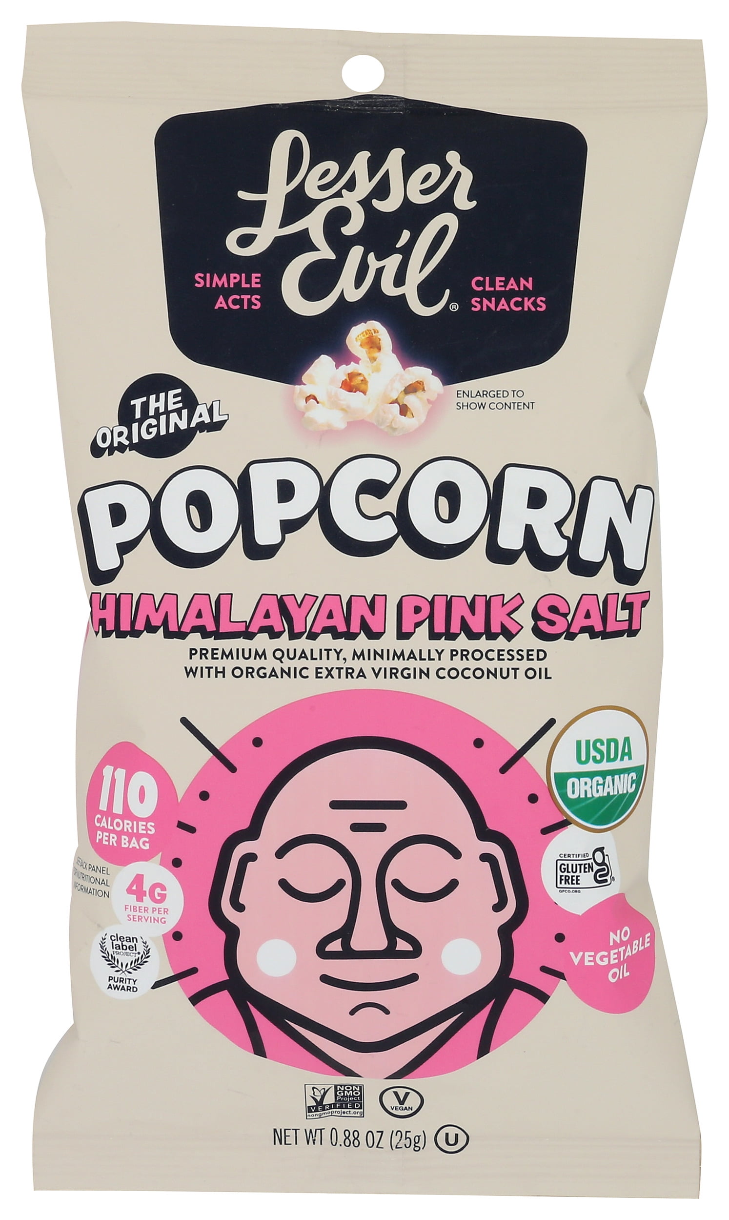 Lesser Evil Buddha Bowl Foods, Himalayan Gold Organic Popcorn, .88