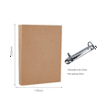 2Pcs A5 Refillable Ring Binder,A5 Kraft Paper Binder Tray with 2 Rings