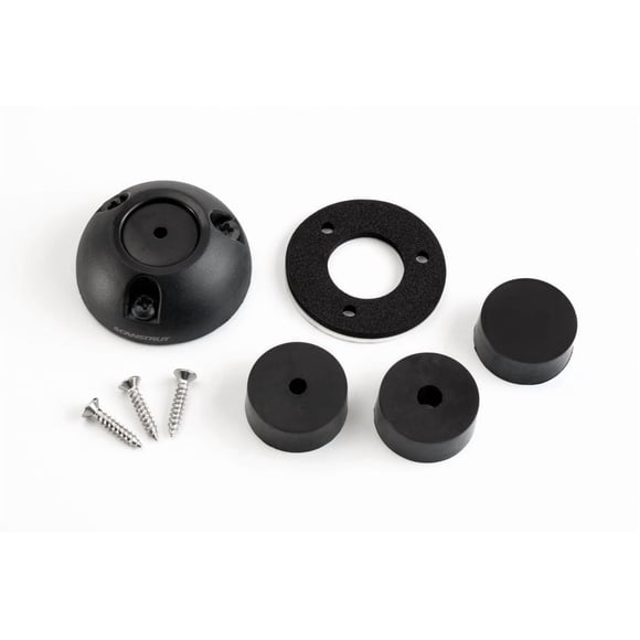 ScanStrut Marine Network Cable Grommet DS21A-P-BLK Used As Waterproof Seal When Routing Cables; Dome Shaped; Black; 1.93 Inch Diameter x 0.81 Inch Height; Vertical Entry