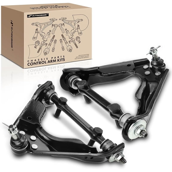 A-Premium 2 x Front Upper Control Arm with Ball Joint & Bushing Compatible with Dodge Durango 2000-2003 Dakota 2000-2004 4WD Replace # K620631 K620632