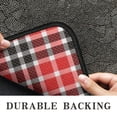 thumbnail image 6 of Red Black White Checkerboard Checkered Pattern Door Rugs,Washable Non Slip Door Mats Indoor,Decorative Door Mats,Entry Mat Indoor for Entrance,Bedroom,Kitchen,Bathroom,30"x17", 6 of 6