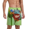 thumbnail image 2 of Fotbe Flying Frog On Branch Pajama Shorts for Men, Men's Pajama Bottoms, Sleepwear,Short Pajama Pants-Large, 2 of 9