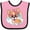 Pink and Black, variant on Inktastic Corgi Gifts Dog Lover Girls Baby Bib