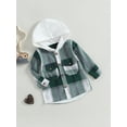 thumbnail image 3 of Aunavey Toddler Baby Boy Girls Hoodie Plaid Flannel Hooded Long Sleeve T-Shirt Tops Kid Clothes 1-6T, 3 of 8