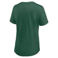 thumbnail image 3 of Women's Fanatics Green Miami Hurricanes True Classics Slub Flowy V-Neck T-Shirt, 3 of 3