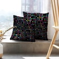 thumbnail image 6 of LALILO Throw Pillow Covers Neon Dots Neon Stripe Graffiti Cushion Cover 18" x 18", 2 Pack, 6 of 6