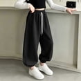 thumbnail image 6 of LIaqionyy Girls Cotton Joggers Baggy Sweatpants High Waisted Drawstring Fall Fashion Winter Clothes Jogger with Pockets, 6 of 7