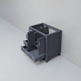 thumbnail image 6 of Jacques 36 in. W x 22 in. D Right Offset Dark Grey Bath Vanity, 6 of 9