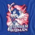 thumbnail image 2 of JLA Wonder Woman Red & Gray Women's T Shirt, Royal, Medium, 2 of 6
