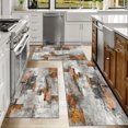 thumbnail image 6 of Kitchen Rugs Sets of 3 Non Slip Washable Kitchen Mats for Floor, Waterproof Kitchen Runner Rug, Floor Mat Carpet for Entryway, Laundry, Sink, Hallway, Bathroom, 6 of 12