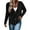 Black, variant on Womens Buttoned Cardigan Knit Sweater Coat Minimalist Row Buttons Open Front Sweaters For Women Black,S