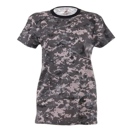 Urban T-shirt Designs - Rothco Womens Long Length Camouflage T-Shirt, Subdued Urban Digital Camo