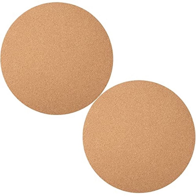 Posavasos de corcho, tapete de corcho redondo, salvamanteles para plantas, tapete de corcho suave, platillos absorbentes para macetas
