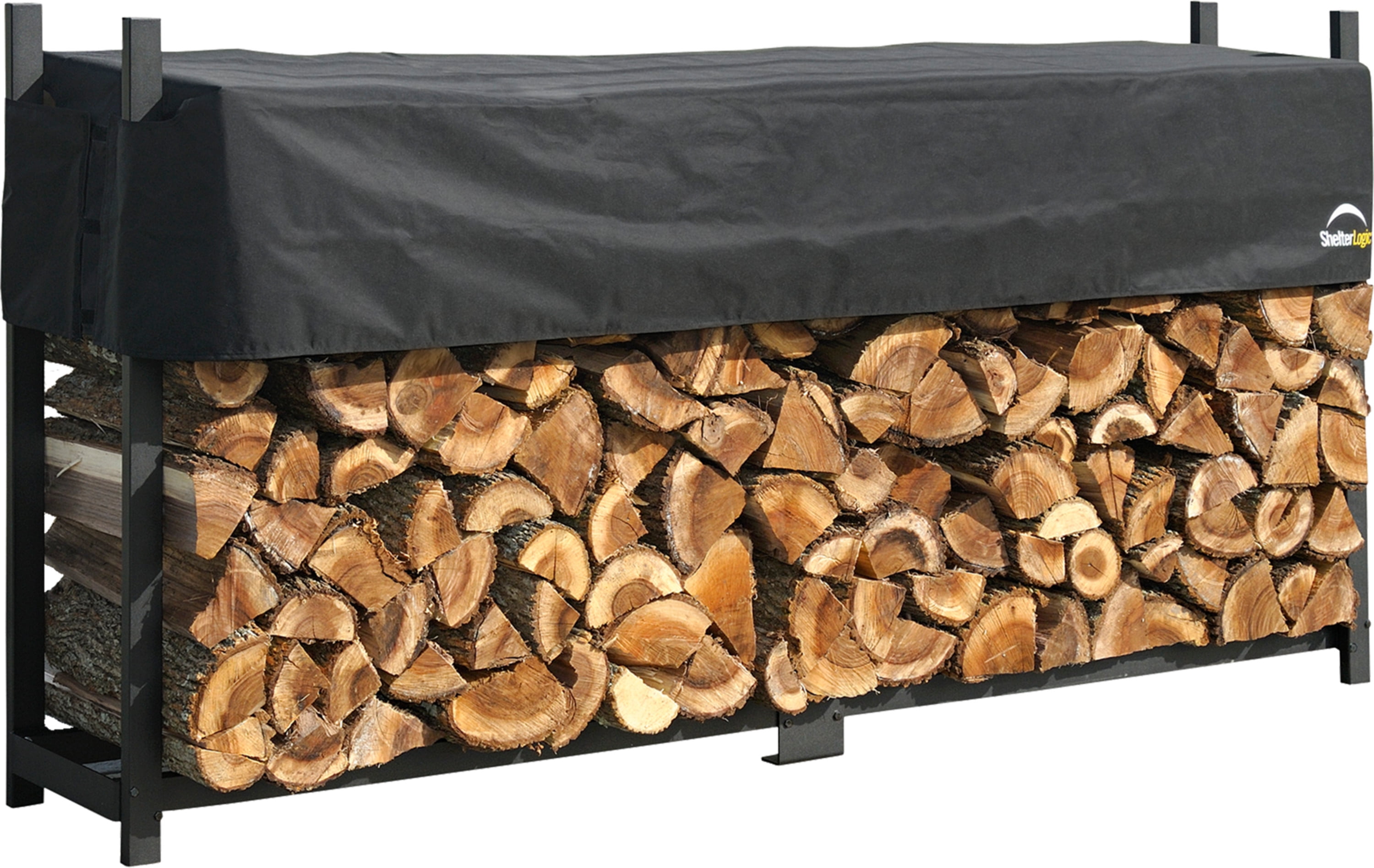 ShelterLogic Firewood RackinaBox Ultra Duty Rack with Cover, 8