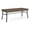Castillo Brown, variant on Mystic Reception Waiting Room Healthcare 18.5" 2-Seat Bench / Black Steel / Blue