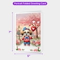 thumbnail image 5 of Happy Valentine’s Day Adorable Havanese Puppy Holding Heart Balloon 5x7in Folded Greeting Card Havanese Dog Lover Gifts Idea Single Note Card with Envelope - 00030, 5 of 5