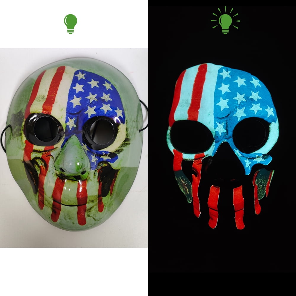 Máscara Cyberpunk Cosplay Para Homens , De Luz Redonda LED Mulheres Halloween Ajuste Festa Música Festival Acessórios I.767375968
