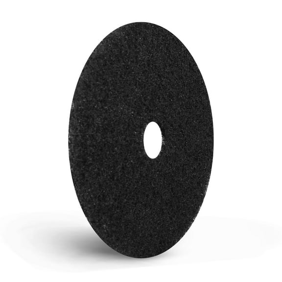 17" Black Floor Maintenance Pads – Heavy-Duty Non-Woven Pads for Cleaning, Polishing & Stripping, 5-Pack