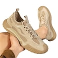 thumbnail image 3 of HTHLVMD Hollow Mesh Hiking Sneakers, Unisex Barefoot Shoes Lightweight Walking Running Sneakers Casual Hiking Tennis Zero Drop Footwear Minimalist Sports Athletics, Coffee 7, 3 of 5