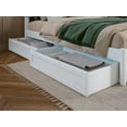 thumbnail image 6 of AFI Capri Full Solid Wood Platform Bed with Panel Footboard and Storage Drawers, White, 6 of 16