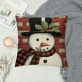 thumbnail image 2 of Nawypu  Christmas Pillow Covers  for Christmas Decorations Buffalo Plaid Snowman Santa Claus Merry Bright Christmas Pillows Winter Holiday Throw Pillows Christmas Farmhouse Decor, 2 of 5