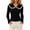 C251 Black, variant on CONZONE Womens Cardigan Lace Collared Button Down Cardigan Sweaters for Women Long Sleeve Soft Fall Outwear Coat
