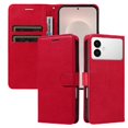 thumbnail image 1 of Étui Portefeuille pour Samsung Galaxy S26 Edge à Rabat avec Fentes pour Cartes, Support Magnétique et Sangle Rouge, 1 of 7