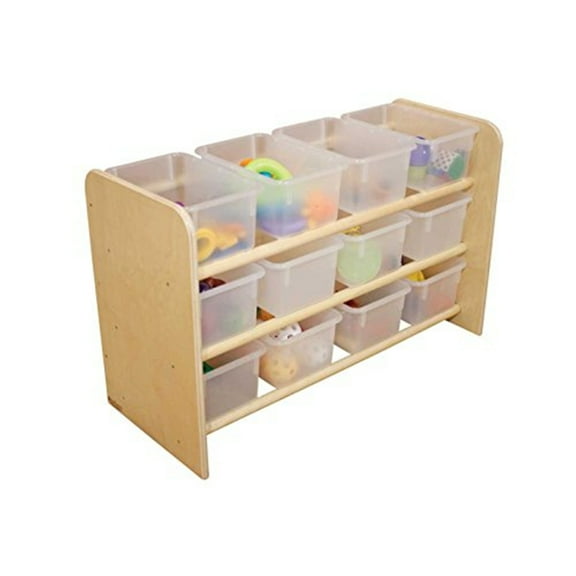 Wood Designs 13801 SEE-All Storage with (12) Translucent Trays