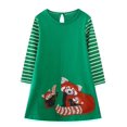 thumbnail image 1 of Vestido Hongshilian Cartoon Party Jersey de algodón para niña 6T, 1 of 7