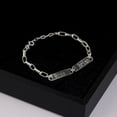 thumbnail image 3 of LavaJewelry, Personalized Couple Bracelet, 925 Sterling Silver, Silver Bracelet for Couple XXL, 3 of 6
