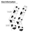 thumbnail image 2 of Naloa Doodle Cute Cat Thigh High Socks Extra Long Stretchy Sock Women Over Knee High Opaque Stocking Daily Wear, 2 of 6