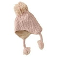 thumbnail image 1 of Newborn Baby Hat Windproof Solid Color High Elasticity Ultra-Thick Ear Protection Winter Warm Infant Knitted Beanie, 1 of 10