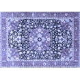 thumbnail image 1 of Ahgly Company Machine Washable Indoor Rectangle Persian Blue Traditional Area Rugs, 2' x 5', 1 of 4