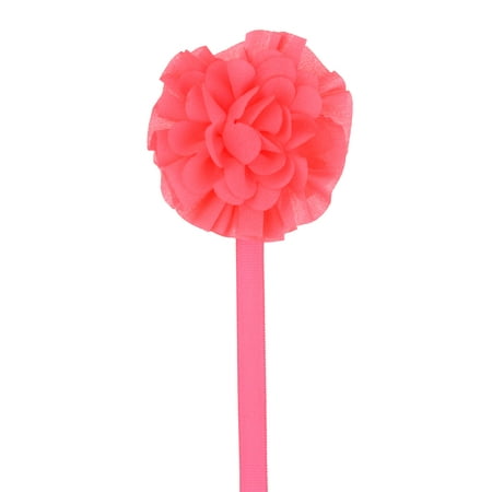 Satin Flower Pacifier Clip