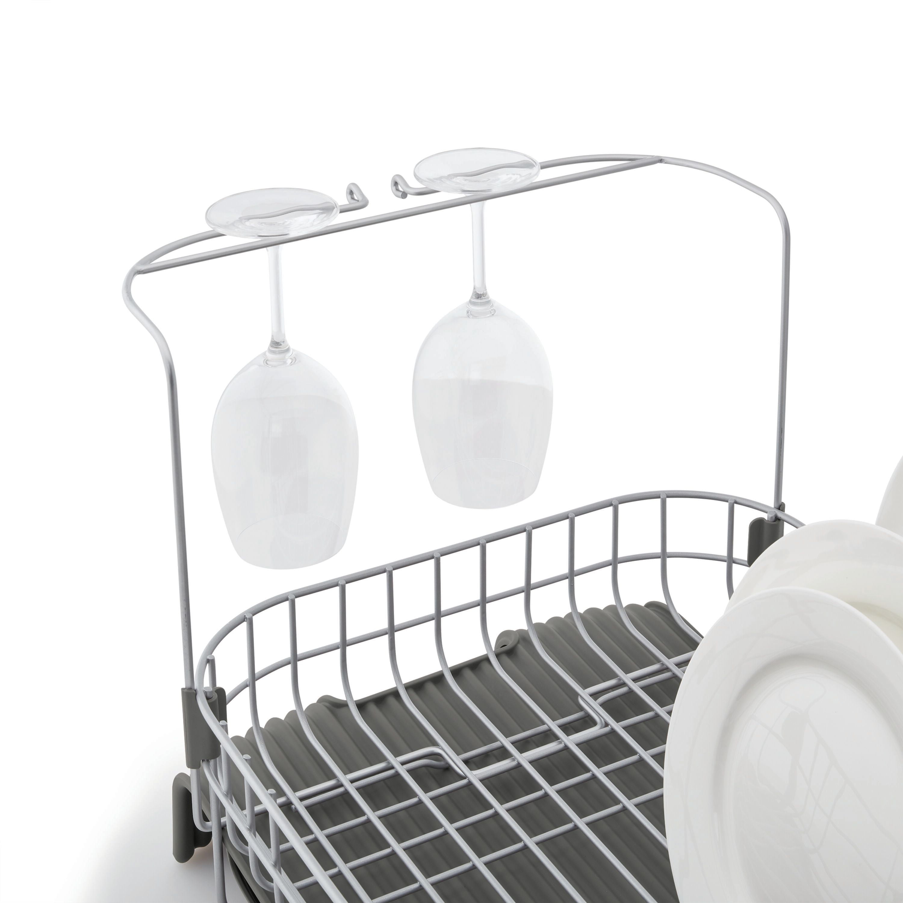 KitchenAid Full Size Expandable Dish-Drying Rack, 24-Inch, White 