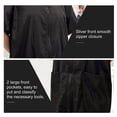 thumbnail image 3 of Barber Jacket For Men, Hair Stylist Grooming Smock Vest Shirt, Black, 3 of 5