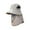 Gray, variant on Waterproof Sun Protection Hat Removable Face Neck Flap Adjustable Chin Strap Outdoor Hiking Fishing Hat