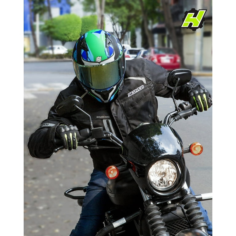 HAX Obsidian Full Face Dual Visor Adult Motorcycle Helmet for Motorbike  Street Bike with Pinlock Ready DOT Approved